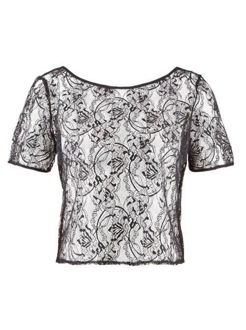 Lazy Days top, nero