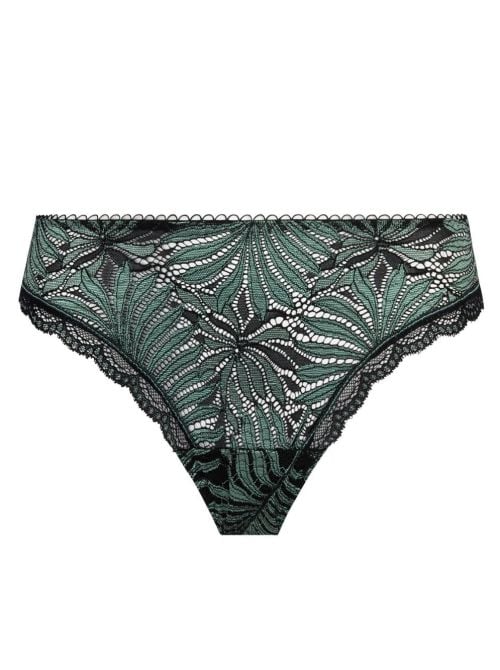 Jungle du Soir slip in pizzo, verde