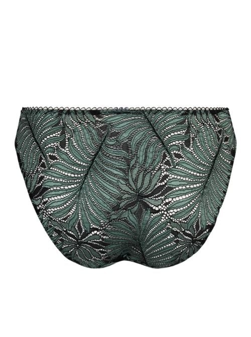 Jungle du Soir slip in pizzo, verde