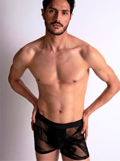 Boxer Waves, in pizzo per uomo