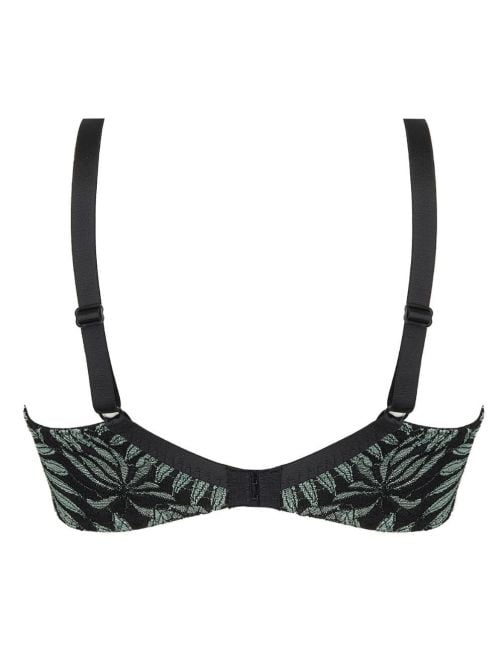 Jungle du Soir underwired bra for large cups, green ANTIGEL