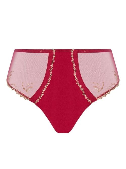 &Eacute;blouissante Icone slip a vita alta, or rubis