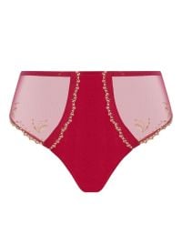 &Eacute;blouissante Icone slip a vita alta, or rubis