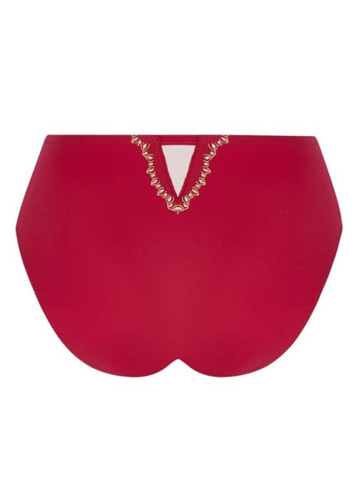 &Eacute;blouissante Icone slip a vita alta, or rubis