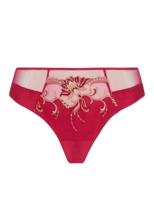 &Eacute;blouissante Icone slip seduction, or rubis LISE CHARMEL