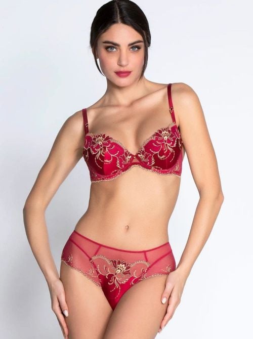&Eacute;blouissante Icone reggiseno imbottito, or rubis