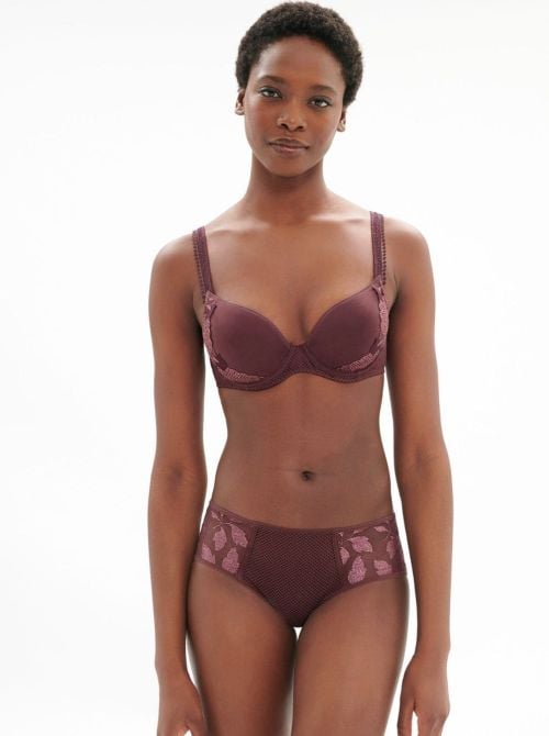 Dahlia Deep neckline bra, byzantine