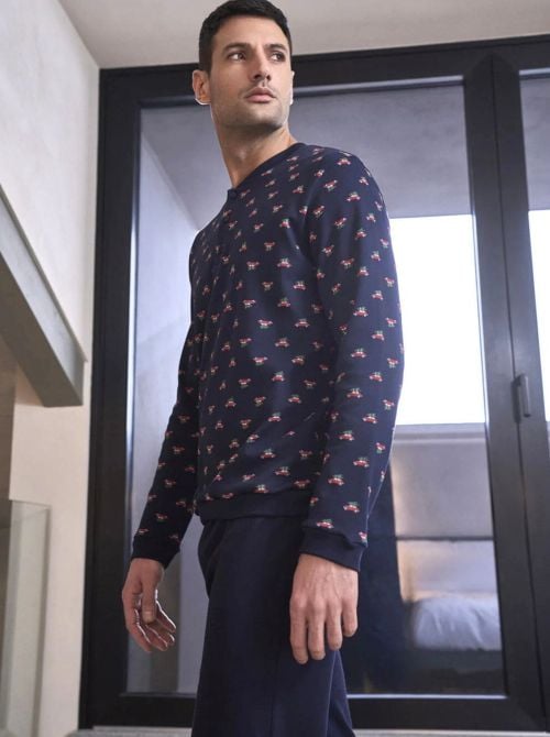 Genova pyjamas, warm cotton JULIPET
