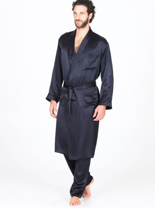 Grinzane Dressing Gown pure silk JULIPET