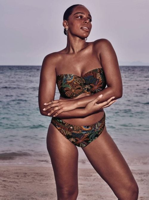 Ella reggiseno per bikini a fascia, safari