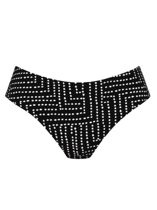 Bruna slip per bikini, bianco e nero