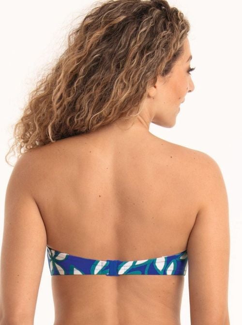 Ella reggiseno per bikini a fascia, blu oceano