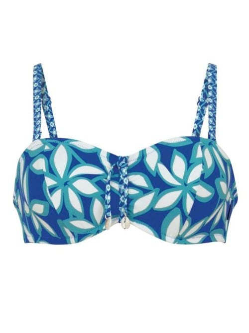 Ella reggiseno per bikini a fascia, blu oceano