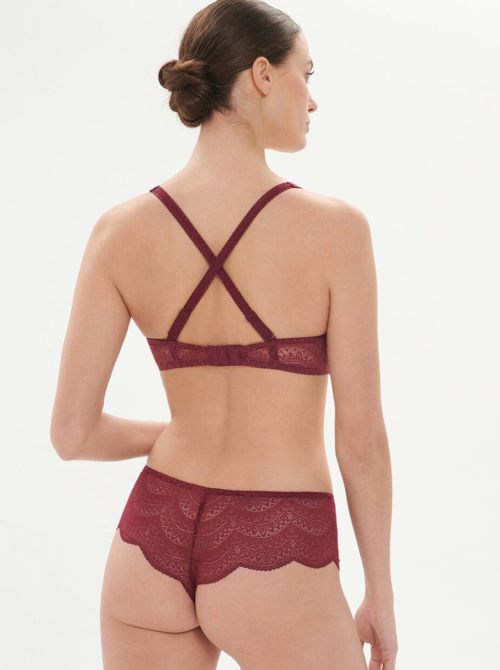 Karma reggiseno senza ferretto, rosso borgogna