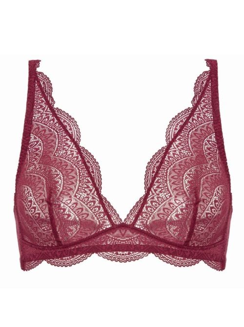 Karma reggiseno senza ferretto, rosso borgogna