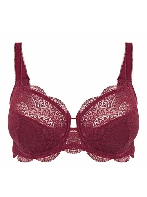 Karma non-wired bra, bordeaux