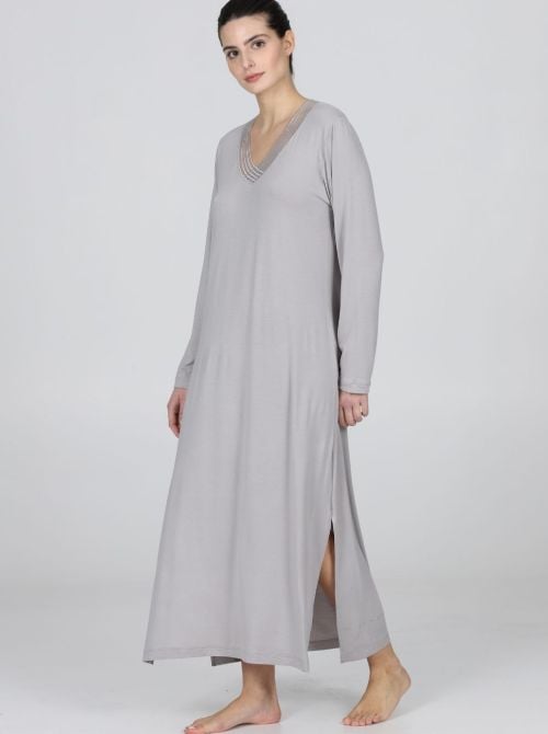 Michela Camicianotte lunga, grigio BOGLIETTI