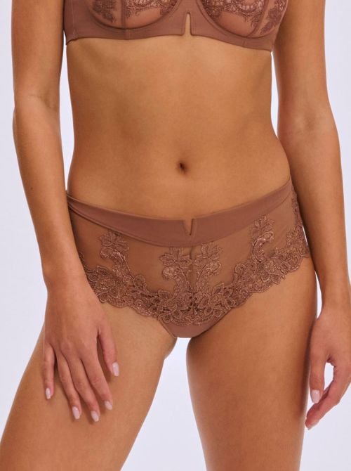 Simone Perele Wish Shorty in pizzo, prugna