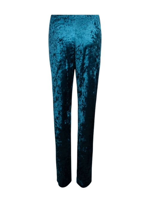 Antigel Velours en Fête pantalone in velluto, bleu canard