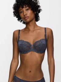 Wild Peony Florale W Reggiseno con ferretto, grigio