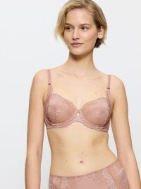Wild Peony Florale W Underwire bra, nude