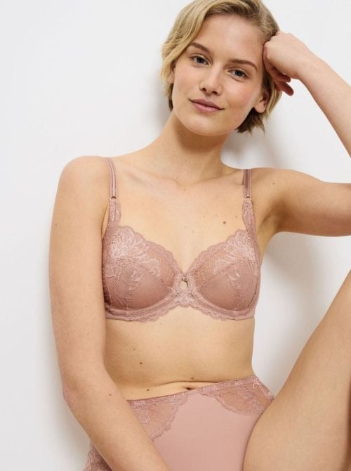 Wild Peony Florale W Reggiseno con ferretto, nudo