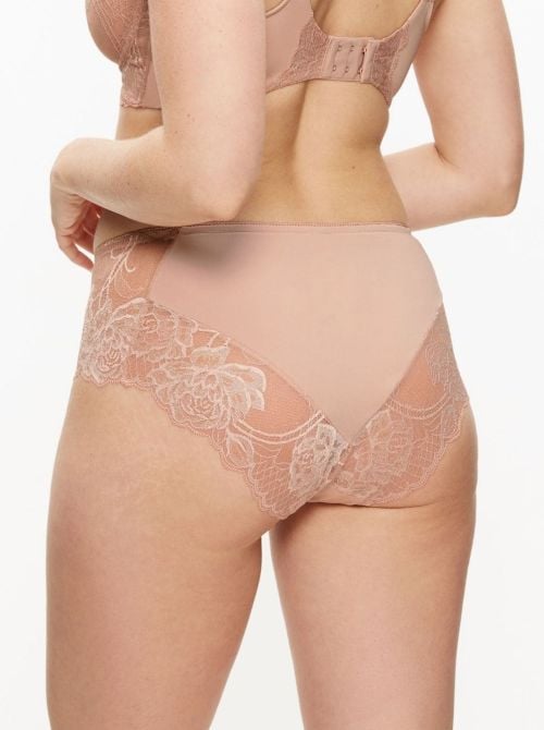 Wild Peony Florale Slip Maxi, nudo