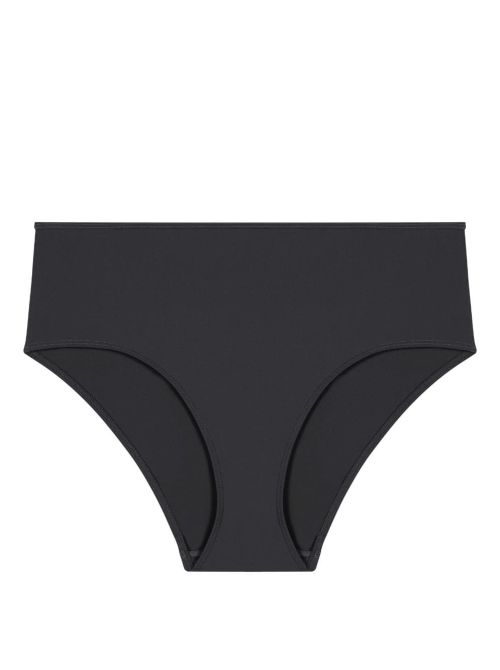 Sparkling Treasure slip a vita alta per bikini, nero