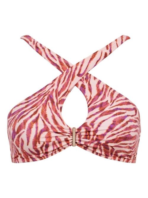 Feline Energy top per bikini, pink tiger