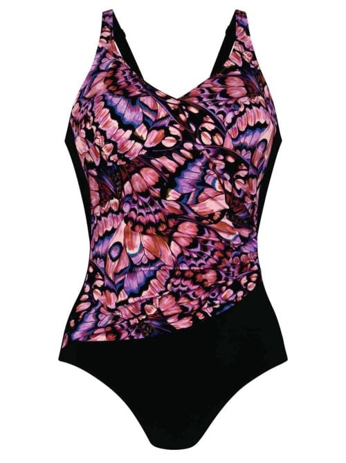 Praia costume intero per protesi, rosewood