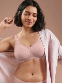 Jana reggiseno in cotone senza ferretto, rosa
