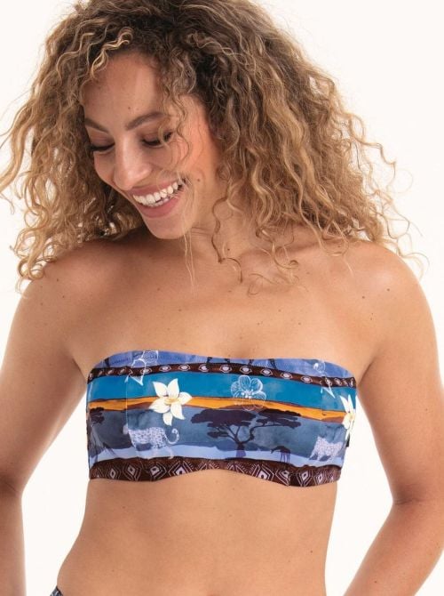 Bella reggiseno a fascia per bikini