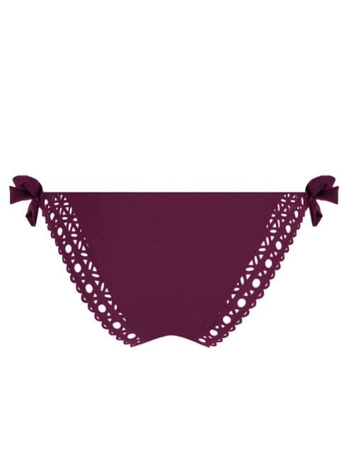 Ajourage Couture bikini bottom, prune