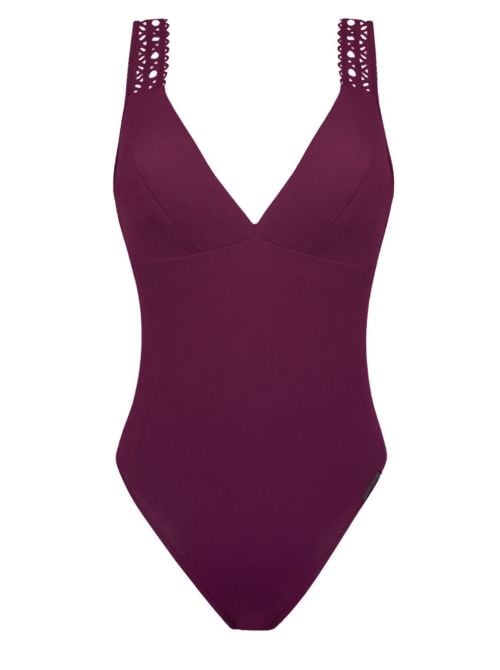 Ajourage Couture costume intero, prugna