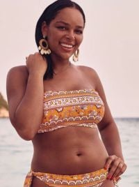 Bella reggiseno a fascia per bikini