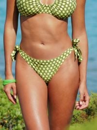 La Petillant slip per bikini, bolle verdi