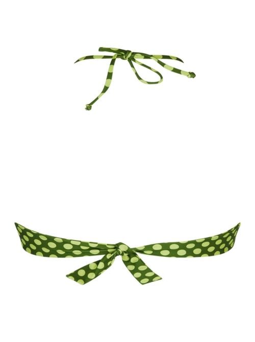 La Petillant bralette per bikini, bolle verdi