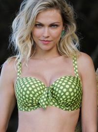 La Petillant reggiseno imbottito per bikini, bolle verdi