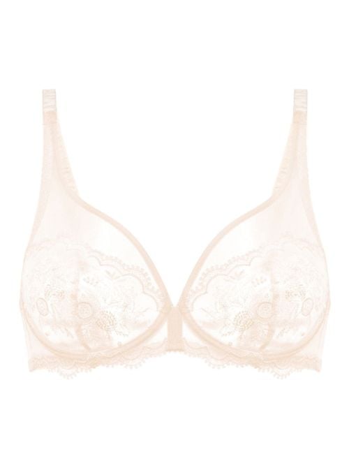 Intrigue Structured deep neckline, rose