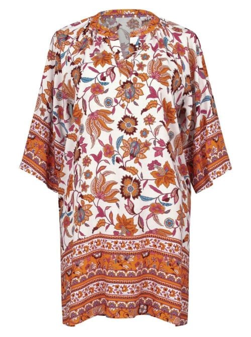 Manihi abito mare, spicy orange ROSA FAIA BEACHWEAR