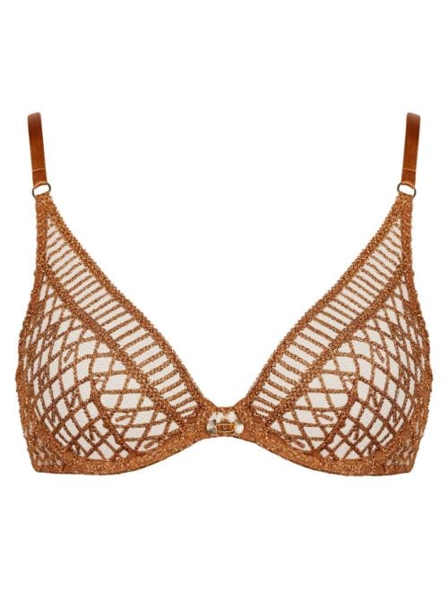 Stardust dream  triangolo con ferretto, amber gold