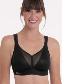 5544 Air Control reggiseno sportivo con imbottitura, nero