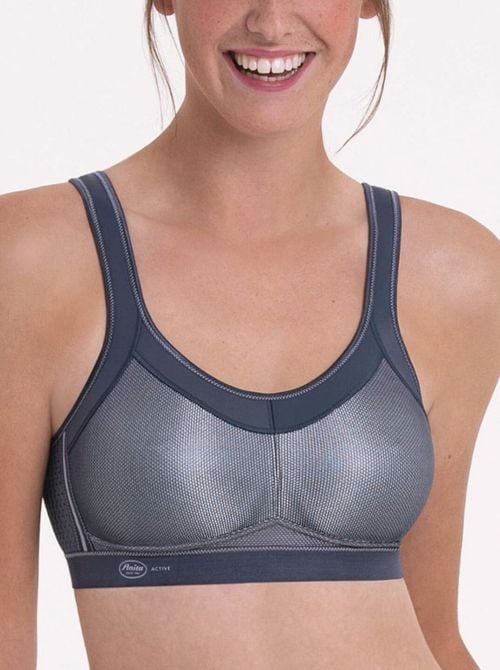 5529 reggiseno sportivo senza ferretto, antracite ANITA ACTIVE