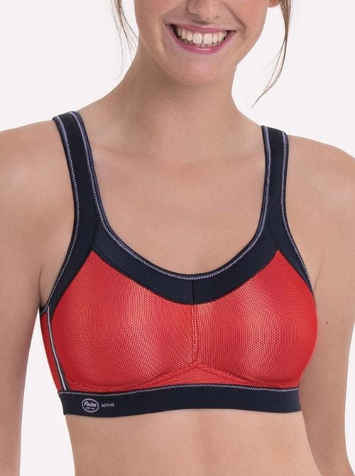 5529 reggiseno sportivo senza ferretto, rosso ANITA ACTIVE