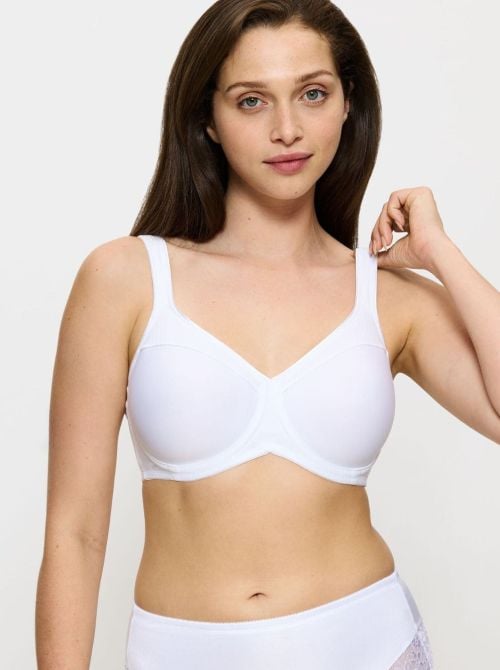 Modern Soft+Cotton W01 Reggiseno minimizer, bianco TRIUMPH