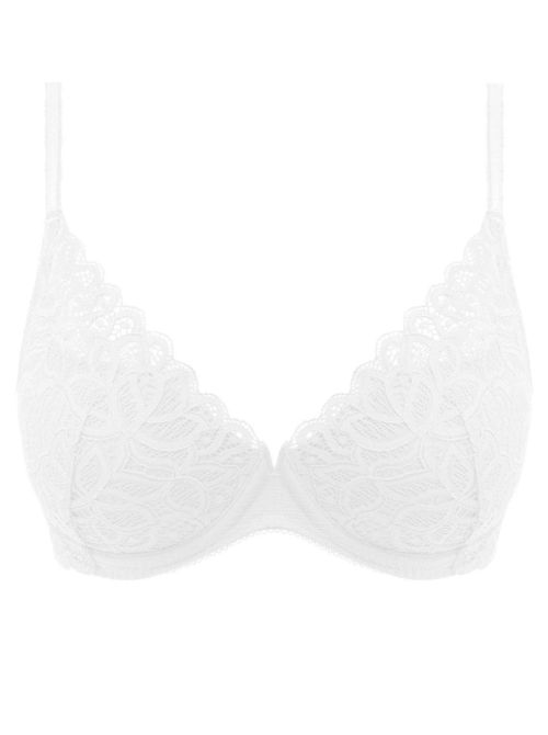 Raffine reggiseno scollatura profonda, bianco