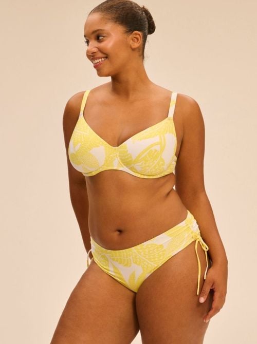 Melia reggiseno per bikini con ferretto, fantasia gialla SIMONE PERELE BEACHWEAR