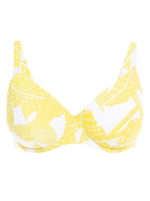 Melia reggiseno per bikini con ferretto, fantasia gialla