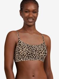 SoftStretch bralette imbottita, leopard print