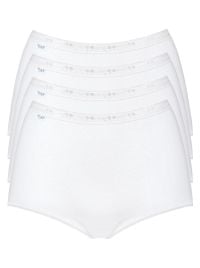 Sloggi Basic Maxi 4 Slip in cotone, bianco
